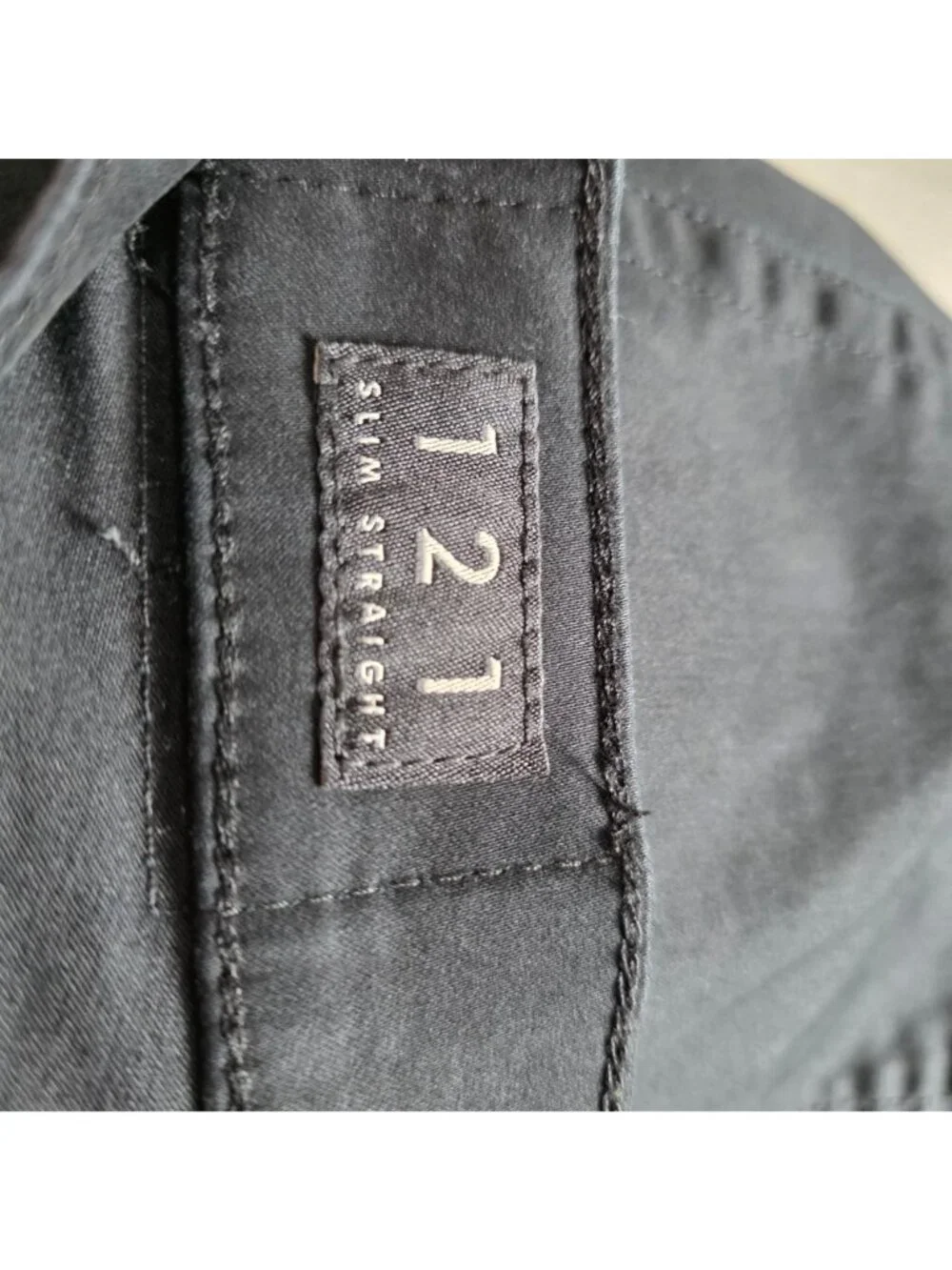Lucky Brand 121 Slim Straight Mens Black Pants Size 38x32